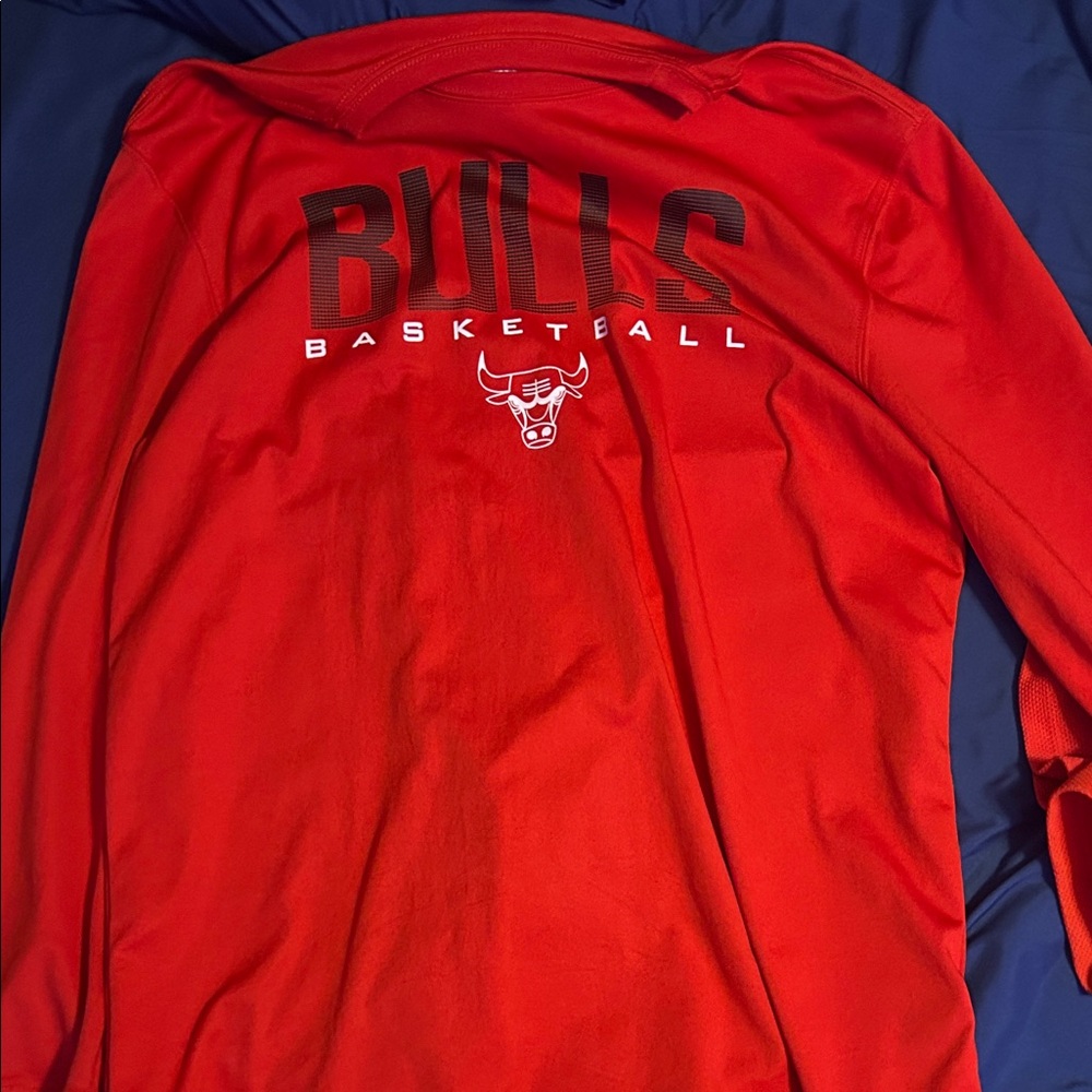 Red Bulls Basketball Long Sleeve Shirt
